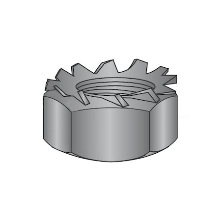 Newport Fasteners Lock Nut, #8-32, 18-8 Stainless Steel, Not Graded, Black Oxide, 0.117 in Ht, 2000 PK 802813